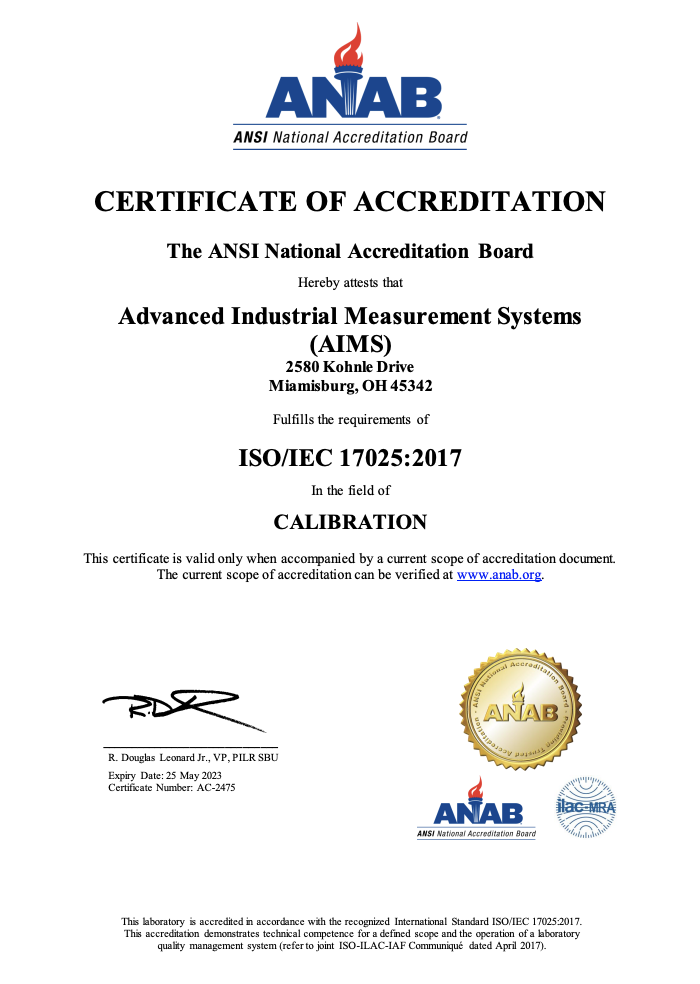 ISO/IEC 17025:2017 Certification